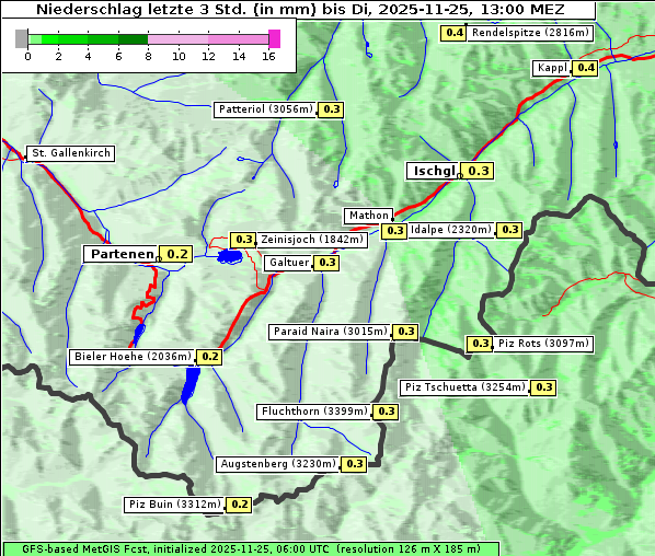 Niederschlag, 25. 11. 2025