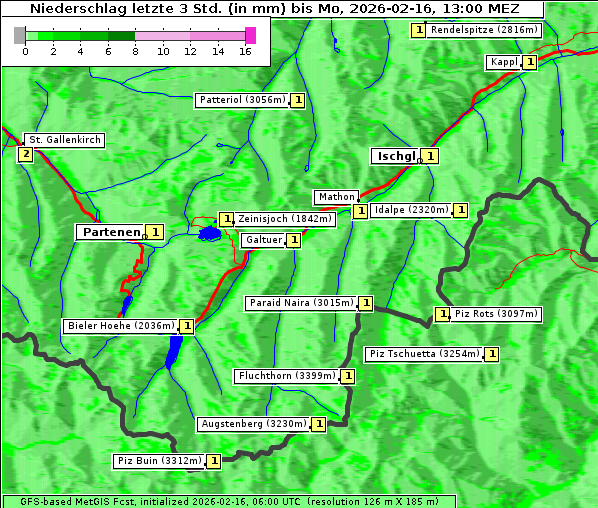 Niederschlag, 16. 2. 2026