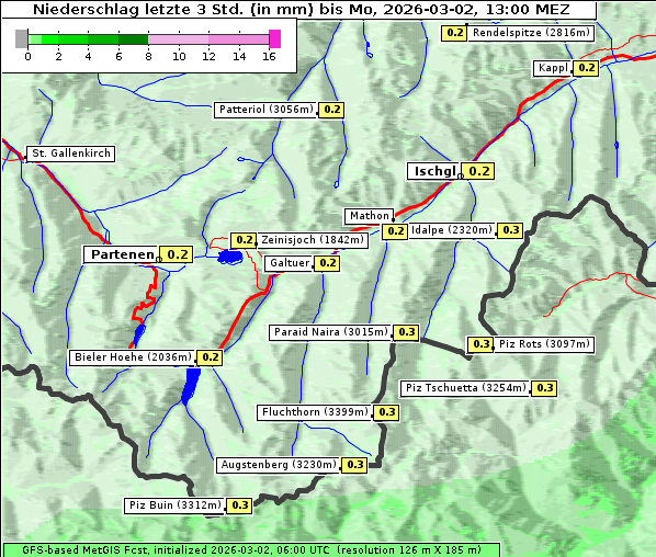 Niederschlag, 2. 3. 2026