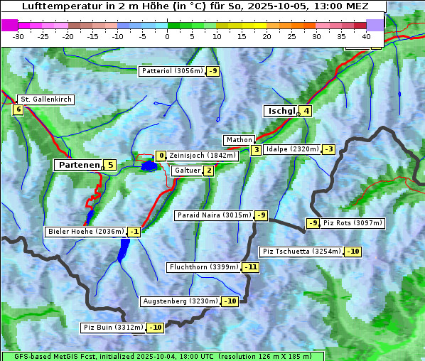 Temperatur, 5. 10. 2025