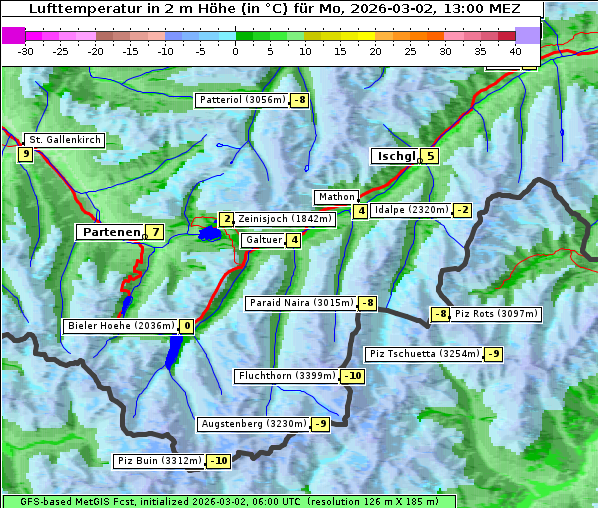 Temperatur, 2. 3. 2026