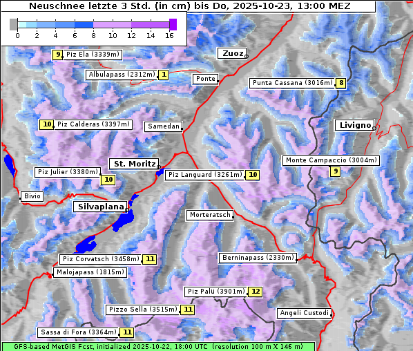 Neuschnee, 23. 10. 2025