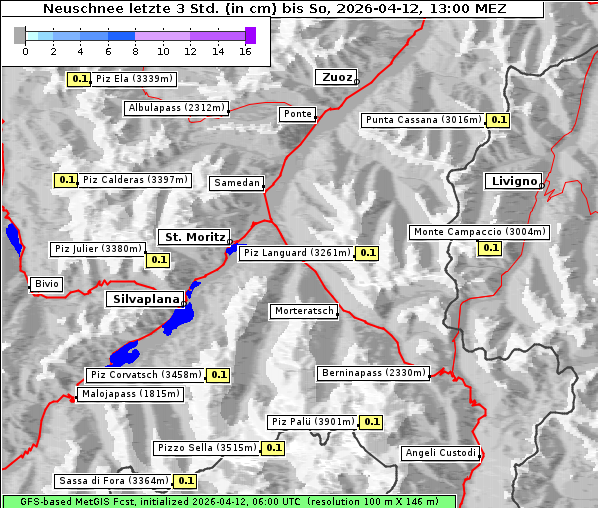 Neuschnee, 12. 4. 2026