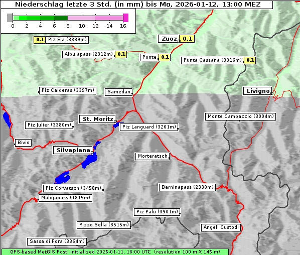 Niederschlag, 12. 1. 2026