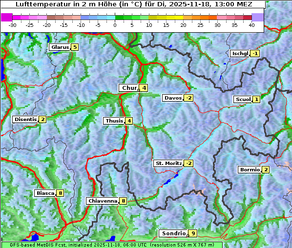Temperatur, 18. 11. 2025