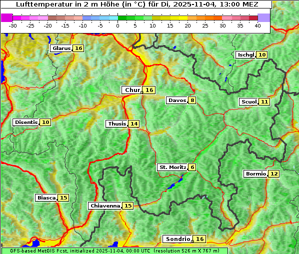 Temperatur, 4. 11. 2025