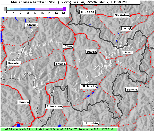 Neuschnee, 5. 4. 2026
