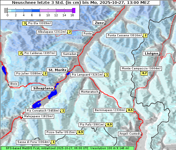 Neuschnee, 27. 10. 2025