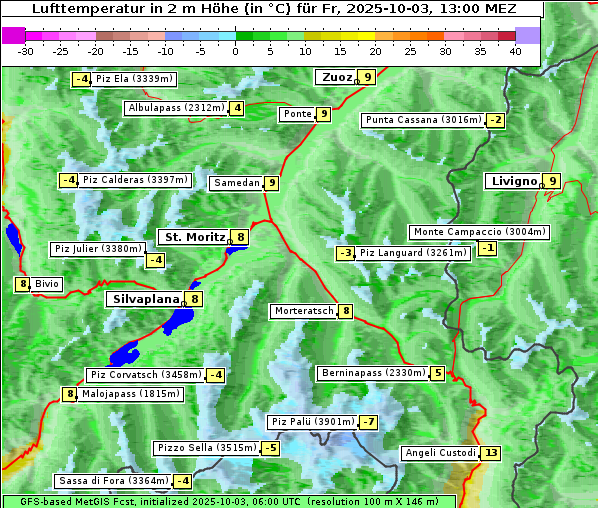Temperatur, 3. 10. 2025