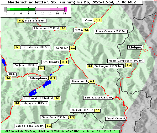 Niederschlag, 4. 12. 2025