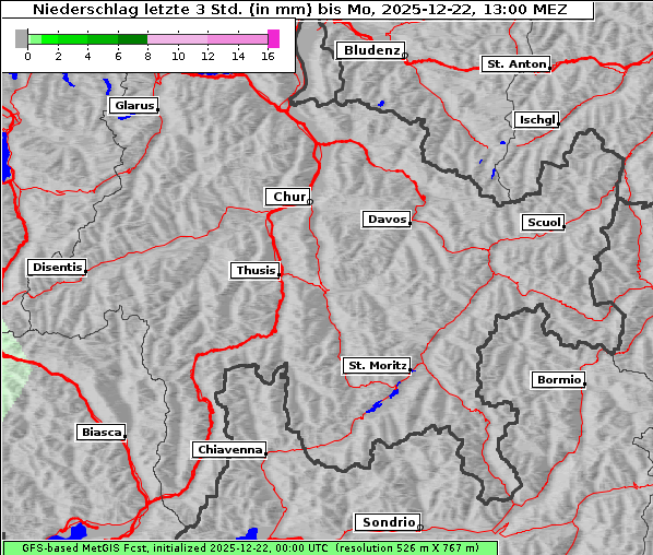 Niederschlag, 22. 12. 2025