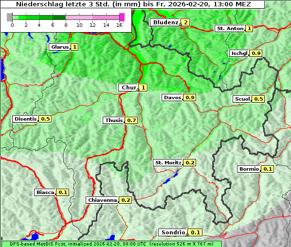 Niederschlag, 20. 2. 2026