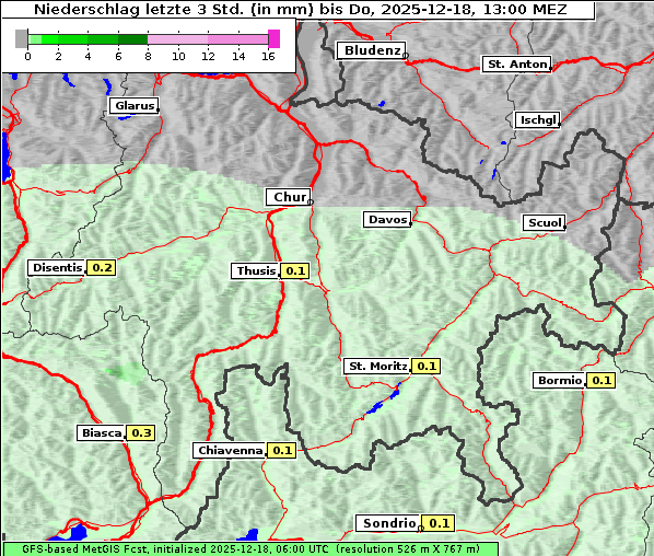 Niederschlag, 18. 12. 2025