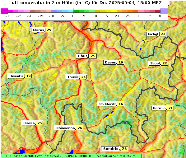 Temperatur, 4. 9. 2025