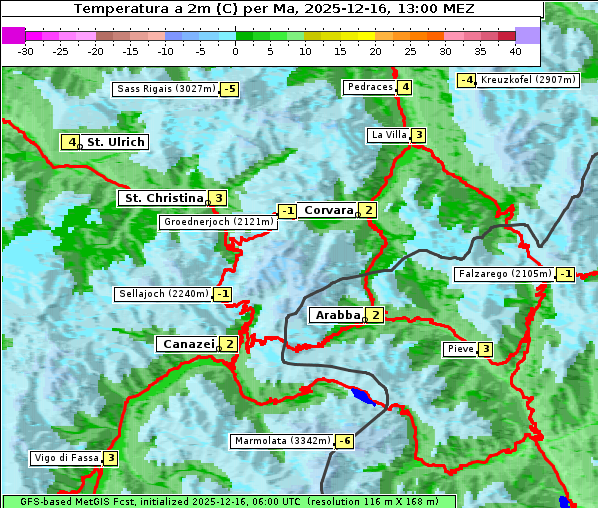 Temperatur, 16. 12. 2025