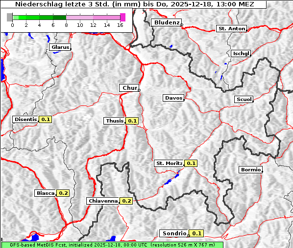 Niederschlag, 18. 12. 2025