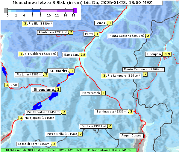 Neuschnee, 23. 1. 2025