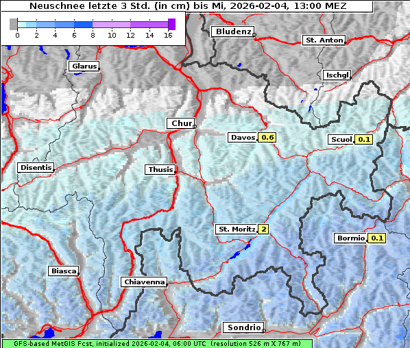 Neuschnee, 4. 2. 2026