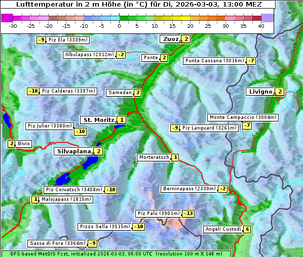 Temperatur, 3. 3. 2026