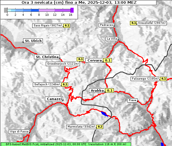 Neuschnee, 3. 12. 2025