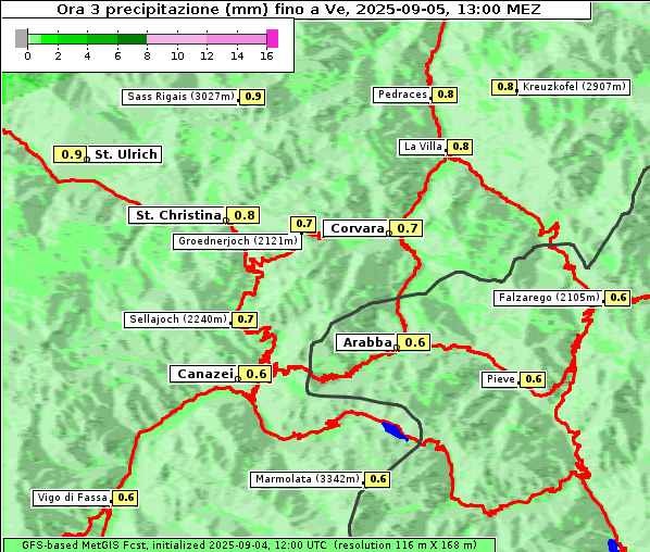 Niederschlag, 5. 9. 2025