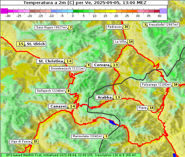 Temperatur, 5. 9. 2025