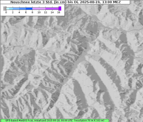 Neuschnee, 19. 8. 2025