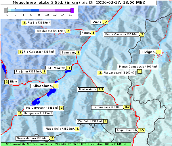 Neuschnee, 17. 2. 2026
