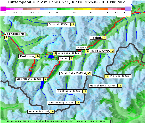 Temperatur, 14. 4. 2026