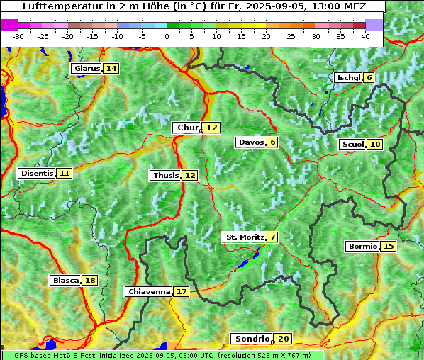Temperatur, 5. 9. 2025