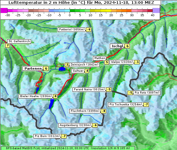 Temperatur, 18. 11. 2024