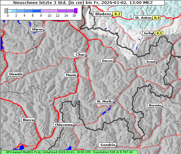 Neuschnee, 2. 1. 2026