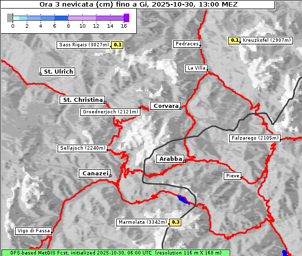 Neuschnee, 30. 10. 2025
