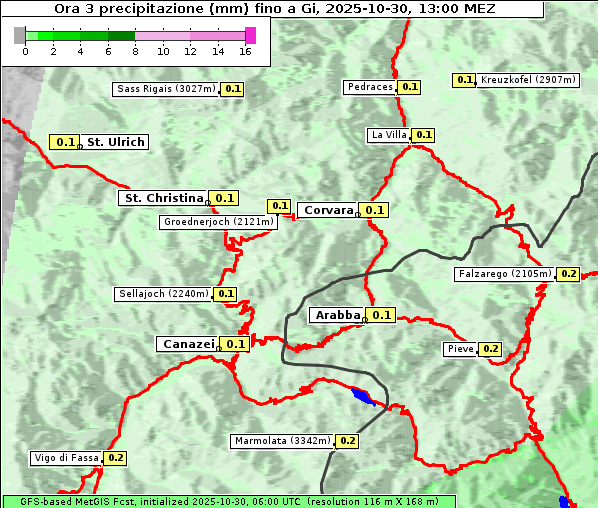 Niederschlag, 30. 10. 2025