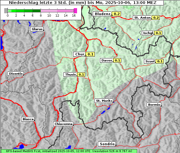 Niederschlag, 6. 10. 2025