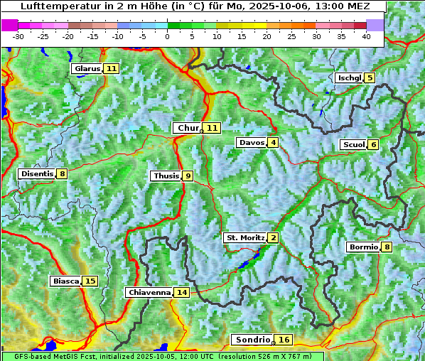 Temperatur, 6. 10. 2025