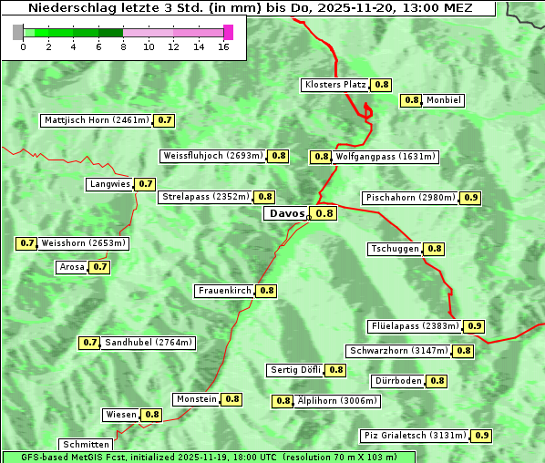 Niederschlag, 20. 11. 2025