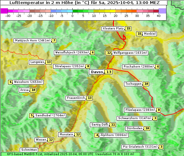 Temperatur, 4. 10. 2025