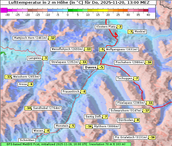 Temperatur, 20. 11. 2025