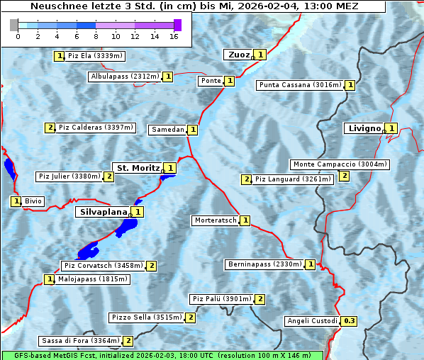 Neuschnee, 4. 2. 2026