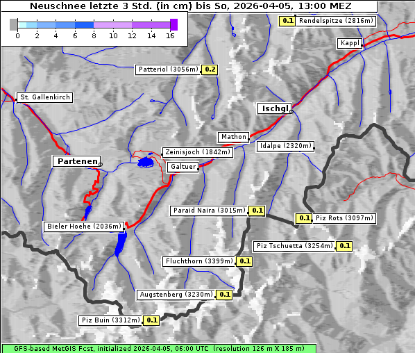 Neuschnee, 5. 4. 2026