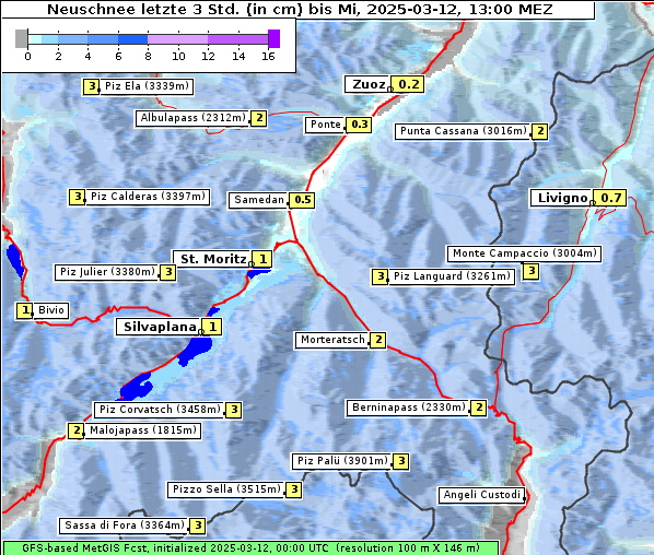 Neuschnee, 12. 3. 2025