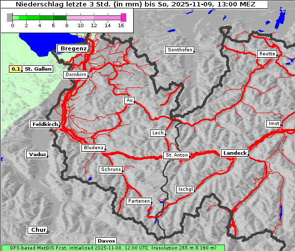 Niederschlag, 9. 11. 2025