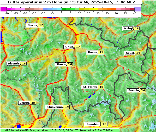 Temperatur, 15. 10. 2025