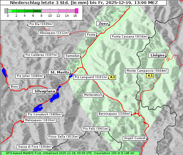 Niederschlag, 19. 12. 2025