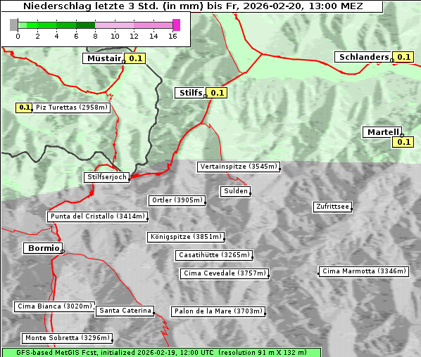 Niederschlag, 20. 2. 2026
