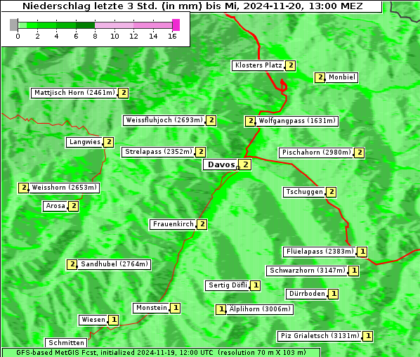 Niederschlag, 20. 11. 2024