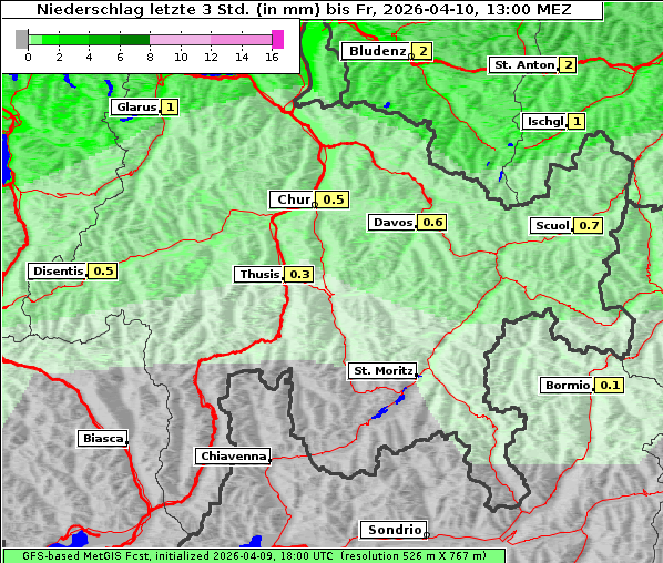 Niederschlag, 10. 4. 2026