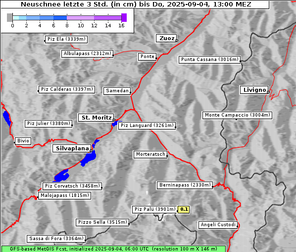 Neuschnee, 4. 9. 2025