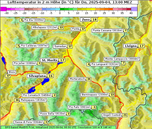 Temperatur, 4. 9. 2025